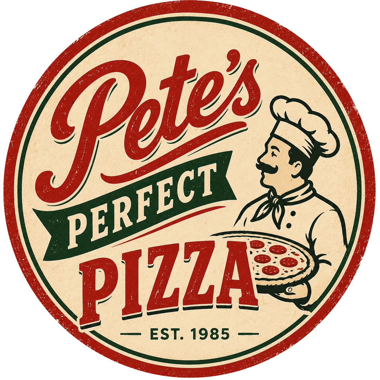Pete's Perfect Pizza logo